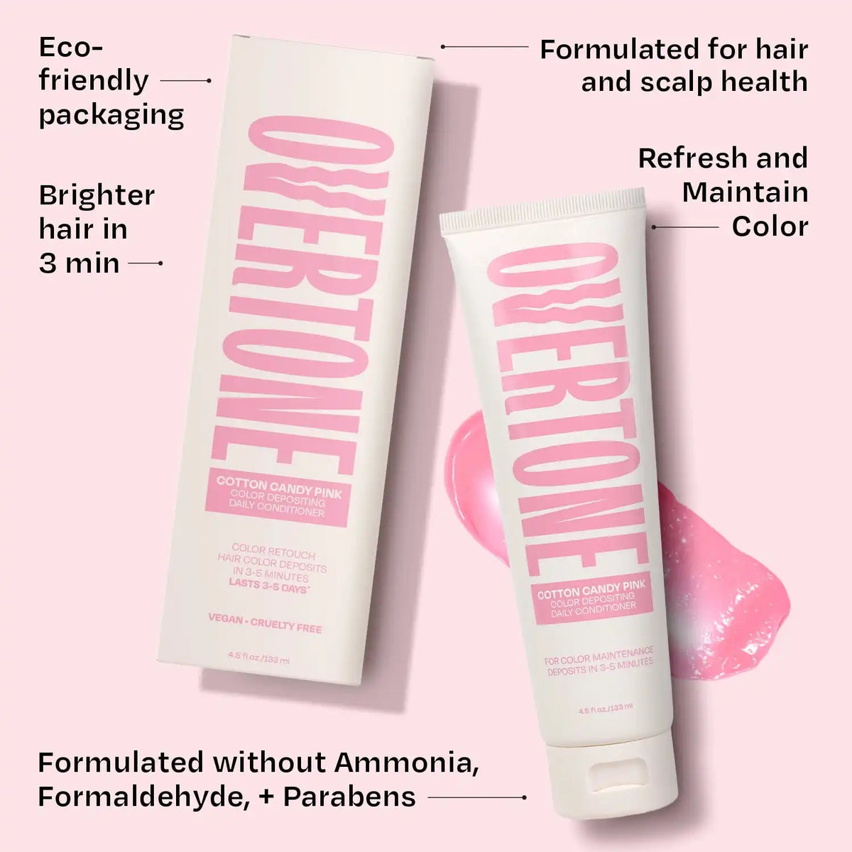 Cotton Candy Pink Color Depositing Daily Conditioner